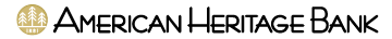 AMERICAN HERITAGE NATIONAL BANK logo
