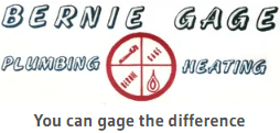 BERNIE GAGE PLUMBING AND HEATING logo