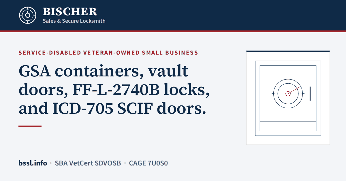 BISCHER SAFES & SECURE LOCKSMITH LLC logo