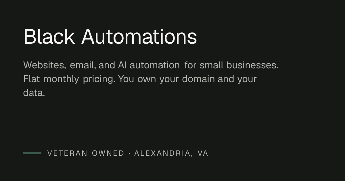 BLACK AUTOMATIONS LLC logo