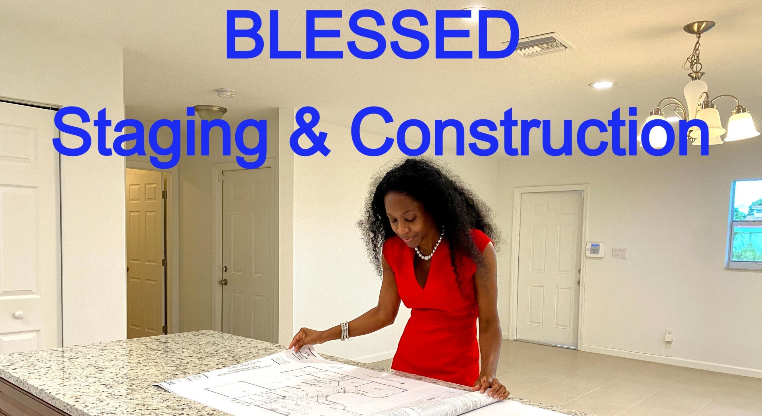 BLESSED STAGING AND CONSTRUCTION COMPANY logo