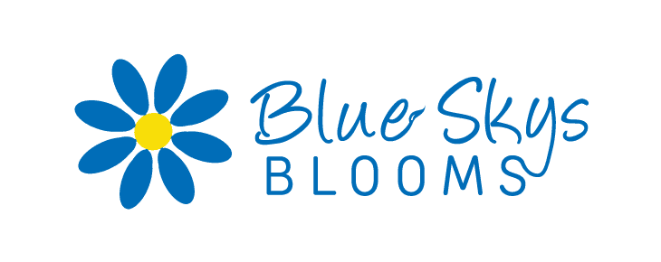 BLUE SKYS FLOWER FARM logo
