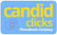 CANDID CLICKS PHOTOBOOTH COMPANY logo